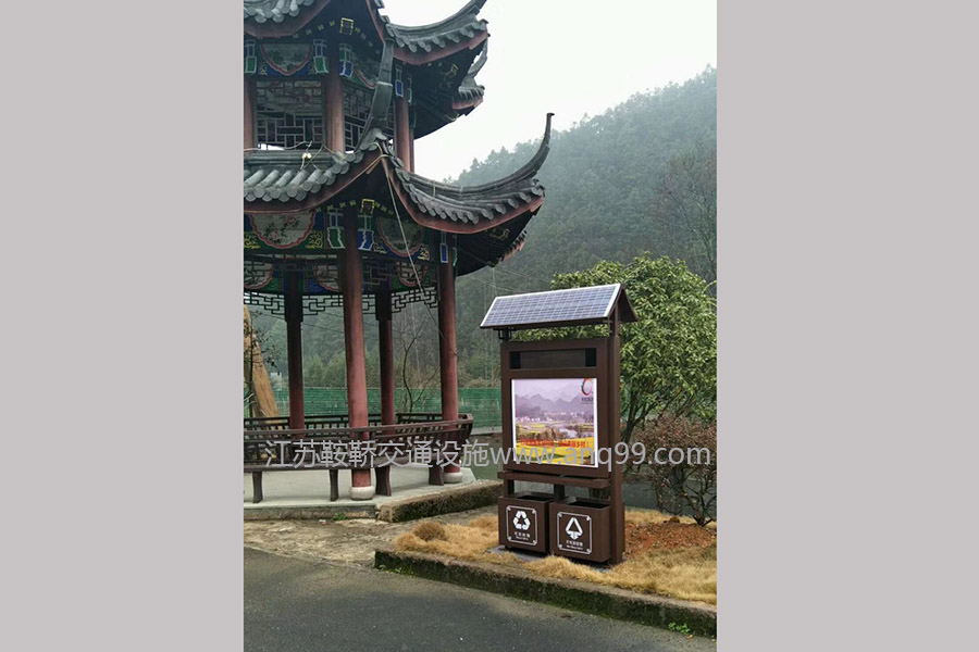 浙江杭州太阳能广告垃圾箱案例